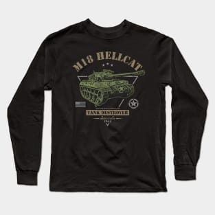 M18 Hellcat WW2 Tank Destroyer Long Sleeve T-Shirt